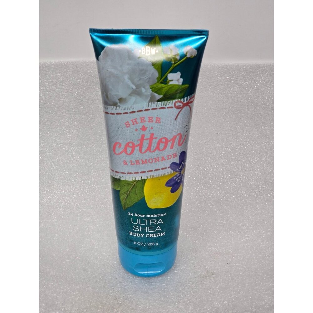 Bath & Body Works Sheer Cotton & Lemonade Ultra Shea Body Cream 8 Oz